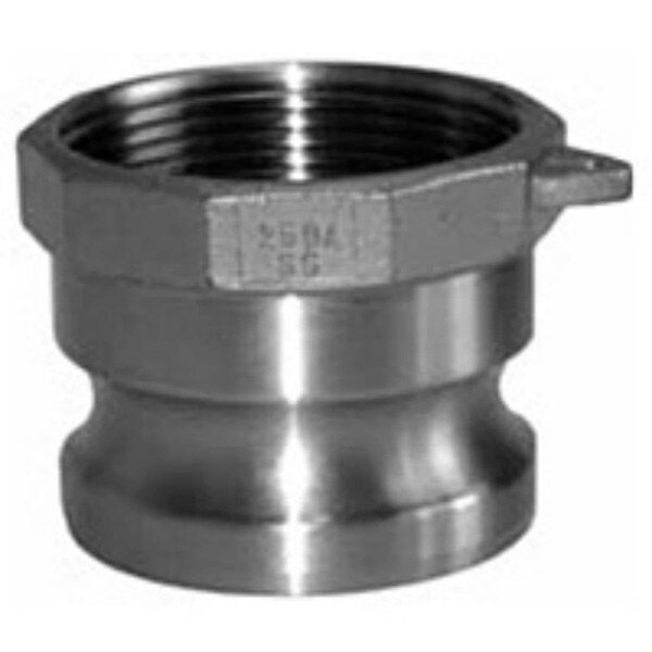 304 Stainless Cam and Groove Couplings - Female NPT x Male Adapter